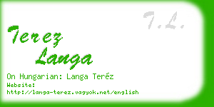 terez langa business card